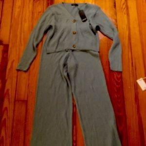 NWT Nasty Gal Pajama Sweater Set Size M